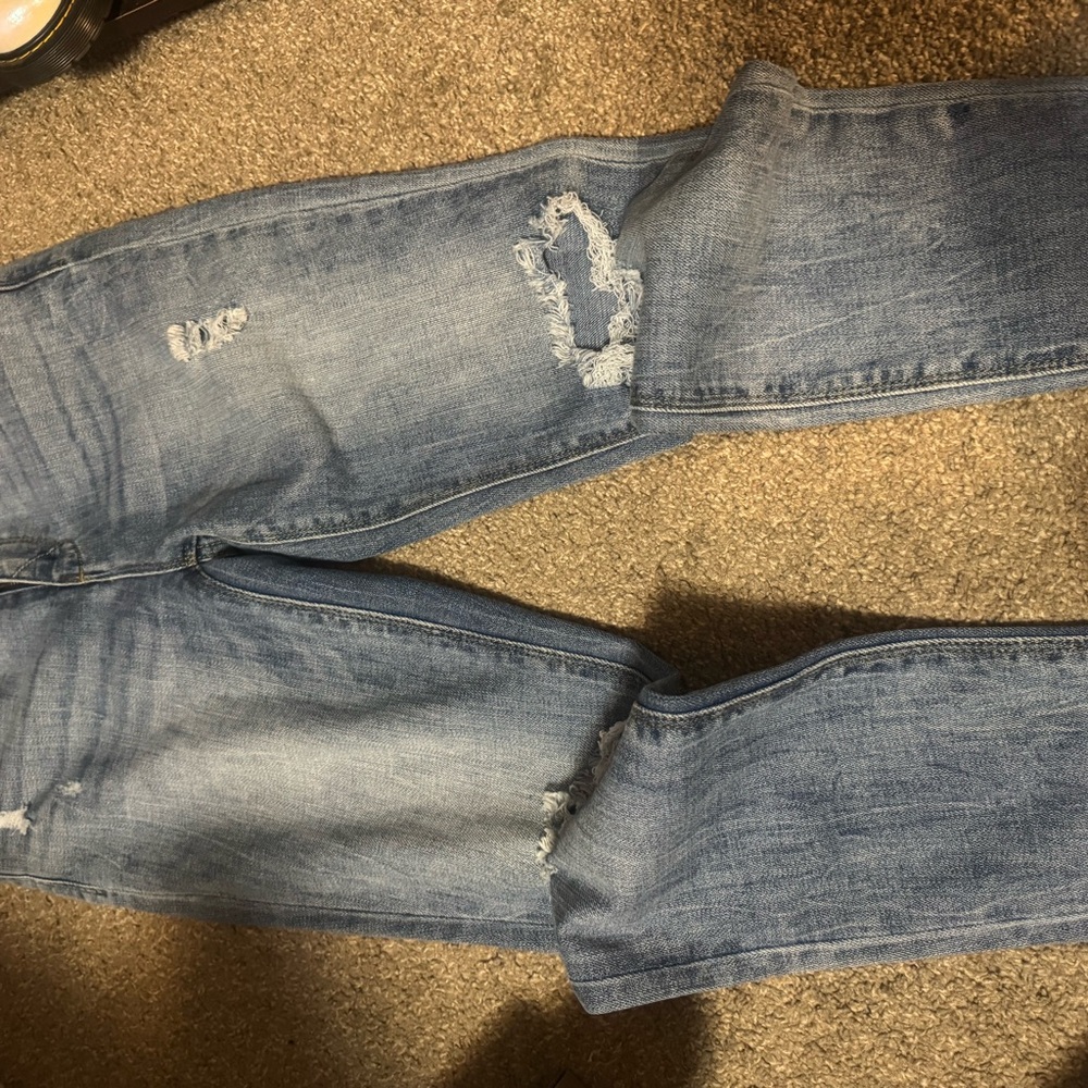 Casual Light Blue Boyfriend Jeans